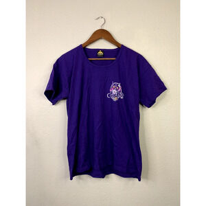 Vintage Womens Colorado Shirt  Large Purple Flowers Scoop Neck T-Shirt 90s VTG L